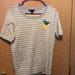 J crew size medium 100% merino wool short sleeve top